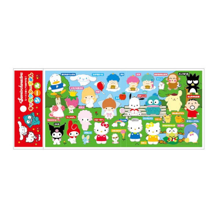 Sanrio Characters Character Zukan Sticker Sheet - TokuDeals
